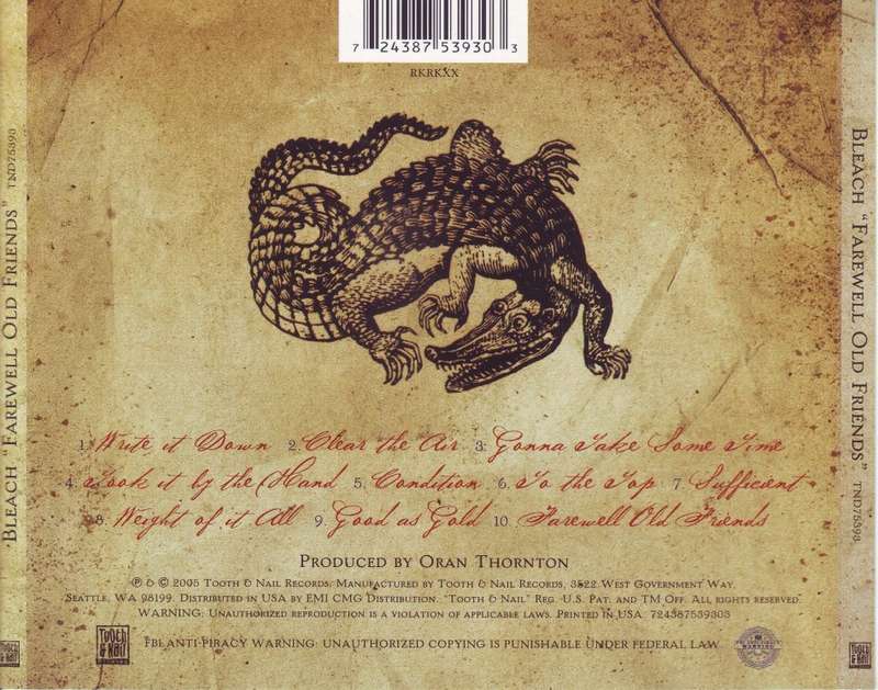 BLEACH - Farewell old friends (CD) TND75393 EX