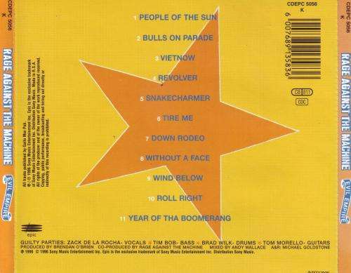 RAGE AGAINST THE MACHINE - Evil empire (CD) CDEPC 5056 K EX