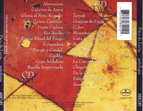 PACO DE LUCIA - Antologia (double CD) 528 421-2 NM-