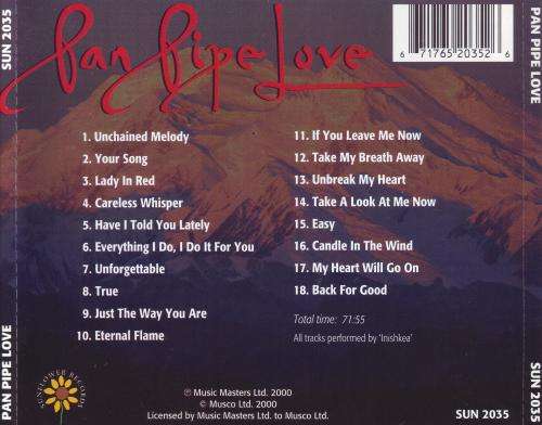 PAN PIPE LOVE - Compilation (CD) SUN 2035 NM- (R25 SALE)