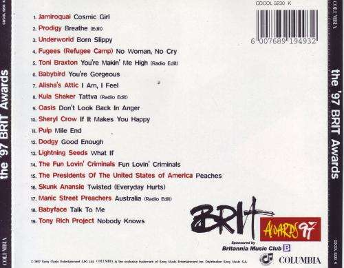 THE `97 BRIT AWARDS - Compilation (CD) CDCOL 5230 K VG+