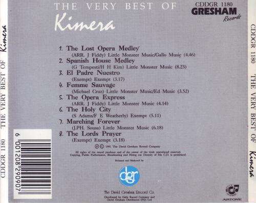 KIMERA - The Very Best Of Kimera (CD) CDDGR 1180 EX
