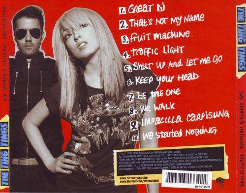 THE TING TINGS - We started nothing (CD) 88697313342 EX