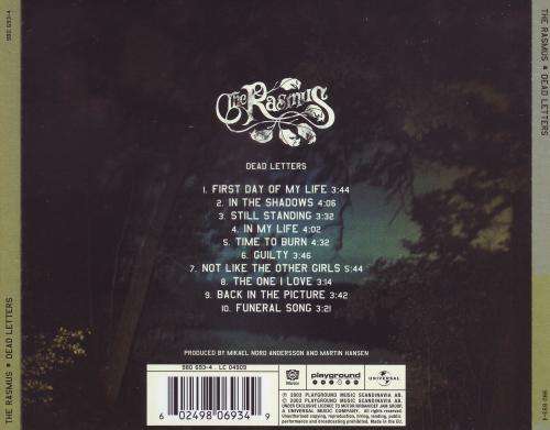 THE RASMUS - Dead letters (CD) 980 693-4 VG+