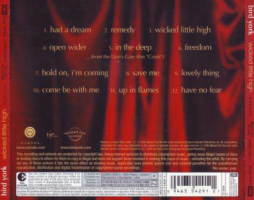 BIRD YORK - Wicked little high (CD) 009463-54291-2-1 EX