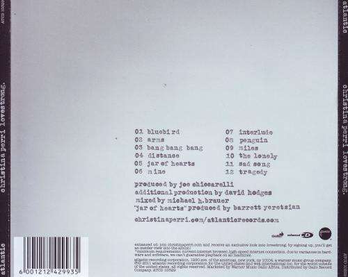 CHRISTINA PERRI - Lovestrong (CD) ATCD 10329 NM-