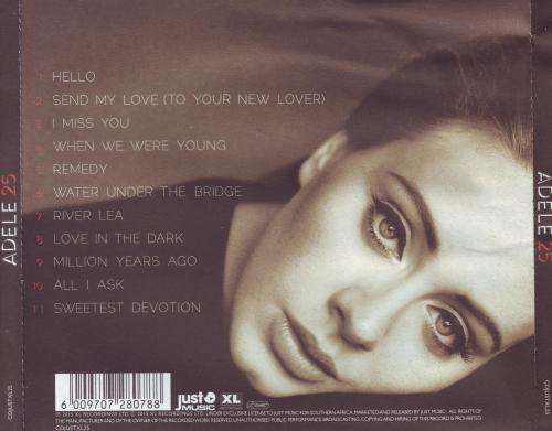 ADELE - 25 (CD) CDJUSTXL25 NM-