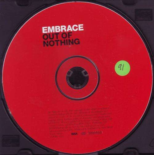 EMBRACE - Out of nothing (CD, small sticker on disc) CDEPC 6911 EX