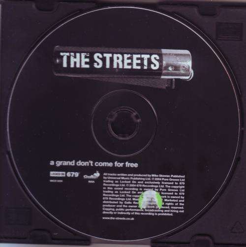 THE STREETS - A grand don`t come for free (CD, sticker on disc) WICD 5359 NM- (R25 SALE)