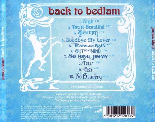 JAMES BLUNT - Back to bedlam (CD) ATCD 10179 VG+