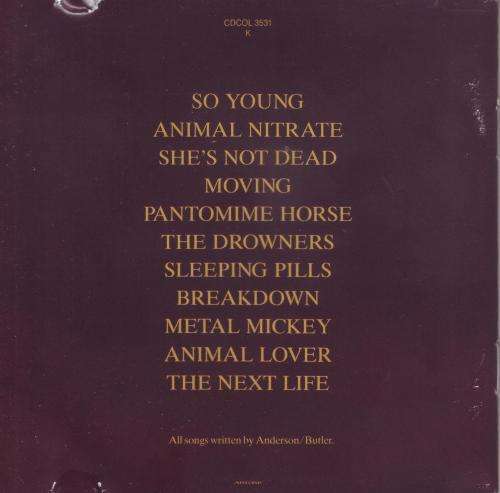 SUEDE - Suede (CD) CDCOL 3531 K VG+