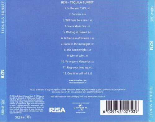 BZN - Tequila sunset (CD) SBCD 65 VG+
