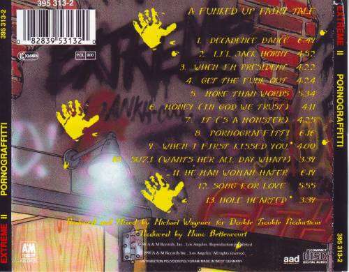 EXTREME - Extreme II: P0rnograffitti (A Funked Up Fairytale) (CD) 395 313-2 VG+