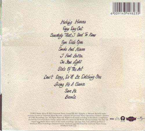 GOTYE - Making mirrors (CD,cardboard gatefold) STARCD 7659 VG to VG+