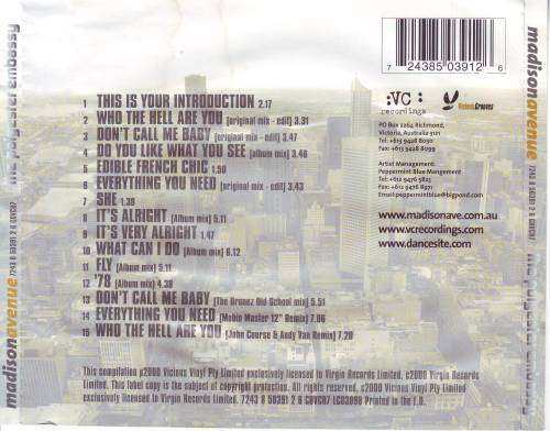 MADISON AVENUE - The polyester embassy (CD) 7243 8 50391 2 6 CDVCR7 VG+