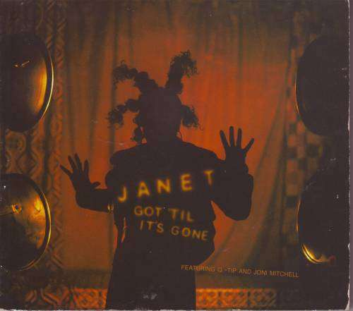 JANET FT Q-TIP and JONI MITCHELL - Got til it`s gone (CD single) CDVIS (WS) 72 VG+
