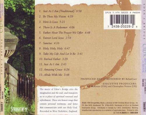 EDEN`S BRIDGE - Celtic reflections on hymns (CD) G2 7243 8 20228 2 4 / SWD 0228  VG+