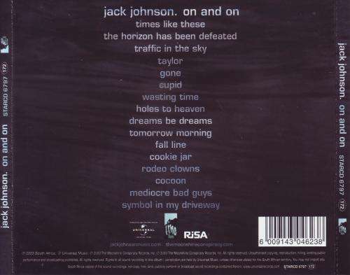 JACK JOHNSON - On and on (CD) STARCD 6797 VG+