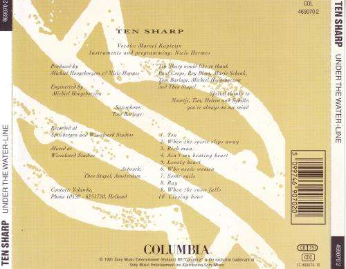 TEN SHARP - Under the water-line (CD) 469070 2 EX
