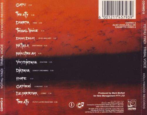 YOTHU YINDI - Tribal voice (CD) CDHWD 8 NM-