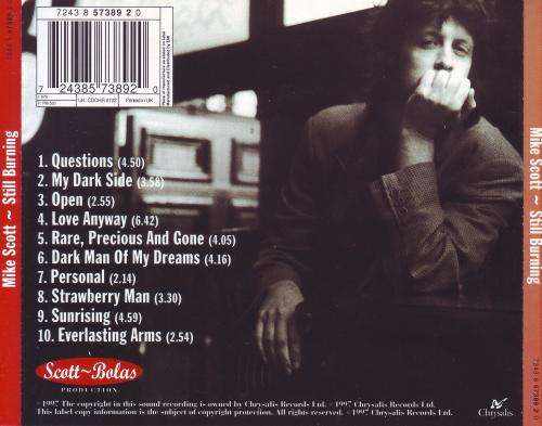 MIKE SCOTT - Still burning (CD) 7243 8 57389 2 0 EX