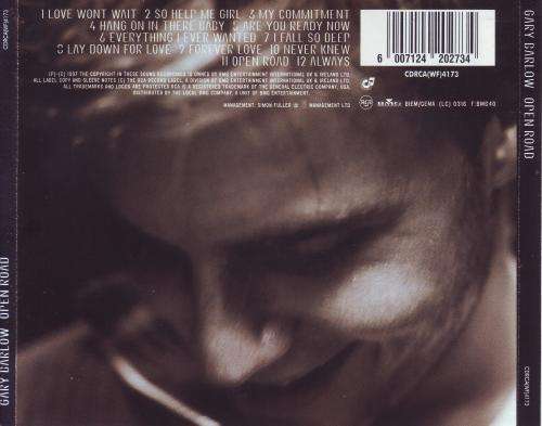 GARY BARLOW - Open road (CD) CDRCA(WF)4173 NM-