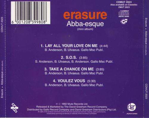 ERASURE - Abba-esque (CD, EP) CDMUT 23 NM-