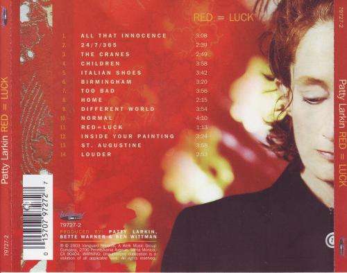 PATTY LARKIN - Red  Luck (CD) 79727-2 NM-