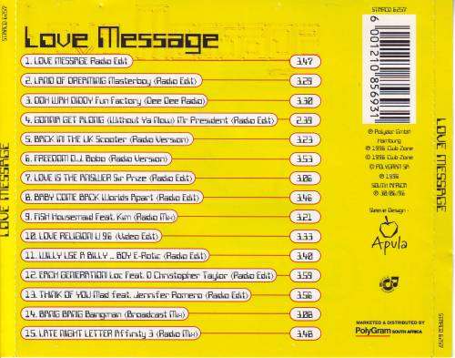 LOVE MESSAGE - Compilation (CD) STARCD 6257 VG+