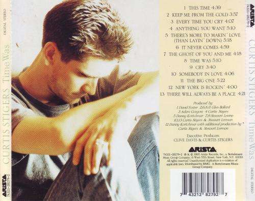 CURTIS STIGERS - Time was (CD) 74321-28279-2 EX