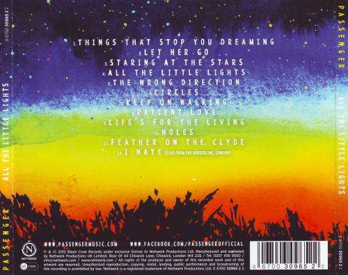 PASSENGER - All the little lights (CD) 0 6700 30965 2 2 VG+