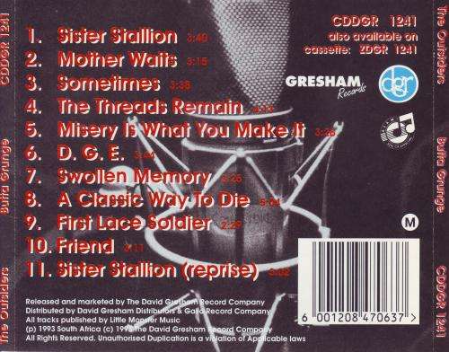 THE OUTSIDERS - Butta grunge (CD) CDDGR 1241 NM