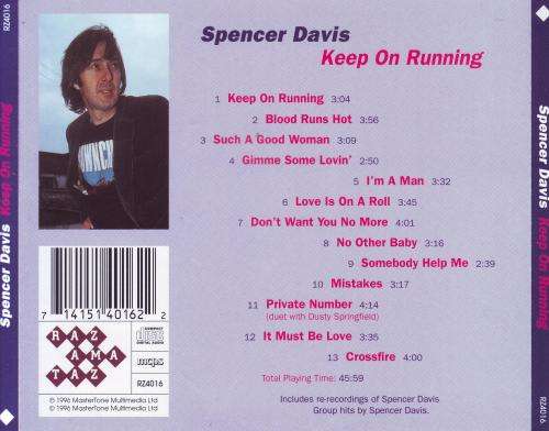 SPENCER DAVIS - Keep on running (CD) RZ4016 NM