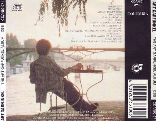 ART GARFUNKEL - The Art Garfunkel Album (CD) CDANIC 071 EX