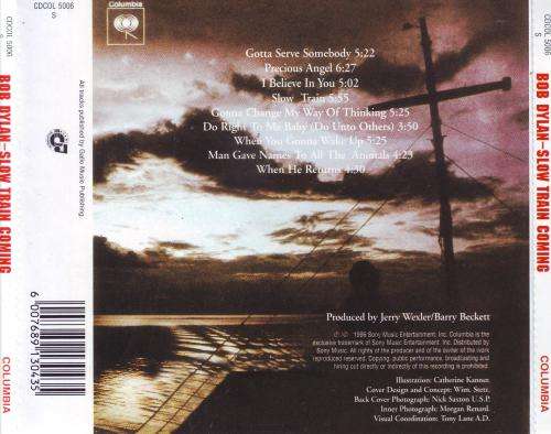BOB DYLAN - Slow train coming (CD) CDCOL 5006 S VG to VG+