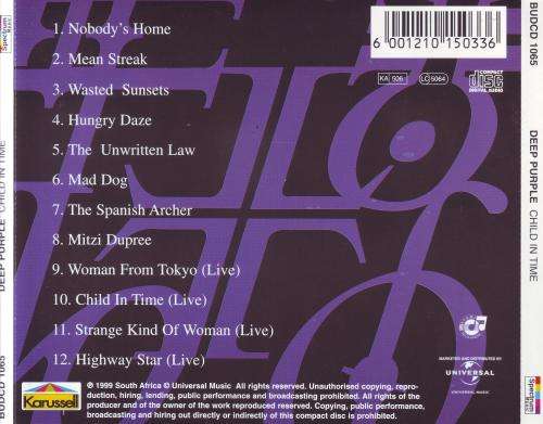 DEEP PURPLE - Child in time (CD) BUDCD 1065 NM-