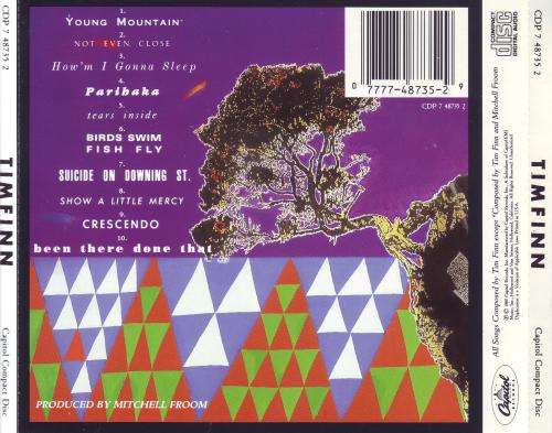 TIM FINN - Tim Finn (CD) CDP 7 48735 2 NM-