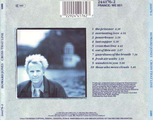 HOWARD JONES - Cross that line (CD) 244176-2 VG+