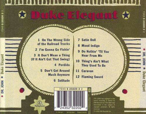 DR. JOHN - Duke elegant (CD) 7243 5 23220 2 2 NM-