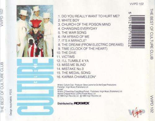 CULTURE CLUB - The Best Of Culture Club (CD) VVIPD 102 NM-