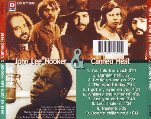 JOHN LEE HOOKER & CANNED HEAT - Best of (CD) DC 871802 EX