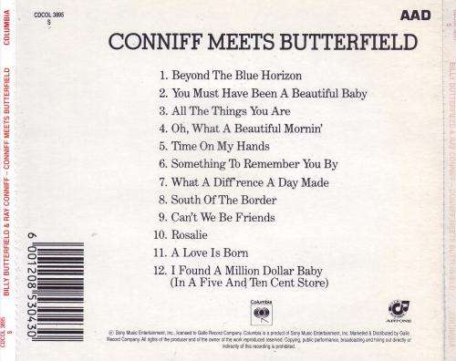 BILLY BUTTERFIELD & RAY CONNIFF - Conniff Meets Butterfield (CD) CDCOL 3895 S NM-