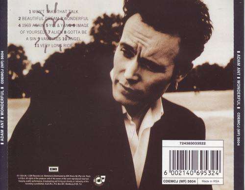 ADAM ANT - Wonderful CDEMCJ (WF) 5604 EX