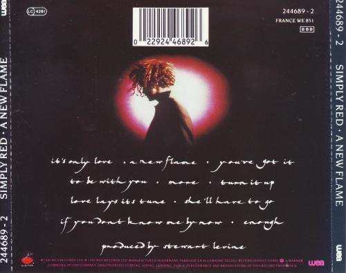 SIMPLY RED - A new flame (CD) 244689-2 EX
