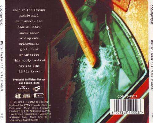WALTER BECKER - 11 tracks of whack (CD) CDGNT(WF)012 EX
