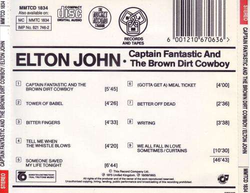 ELTON JOHN - Captain fantastic and the brown dirt cowboy (CD) MMTCD 1834 NM