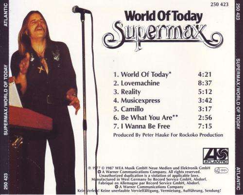 SUPERMAX - World of today (CD) 250 423 NM-