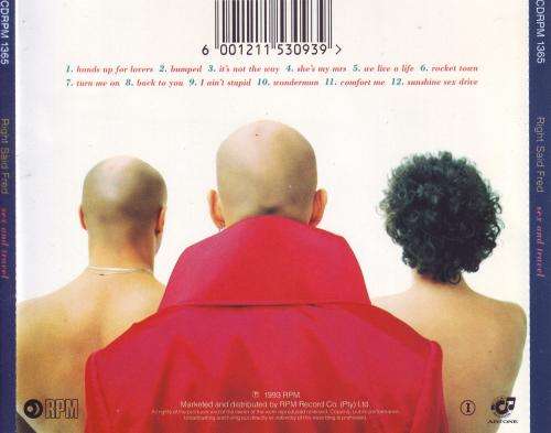 RIGHT SAID FRED - Sex and travel (CD) CDRPM 1365  VG+