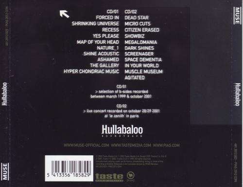 MUSE - Hullabaloo (double CD) 481.2012.023-PIAS 2012 CDN EX