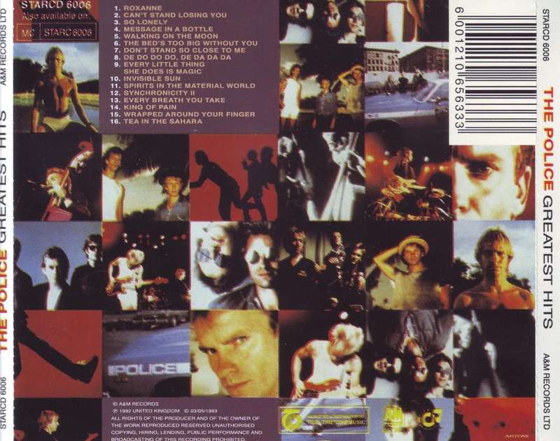 THE POLICE - Greatest hits ( CD) CDESP 315 VG+